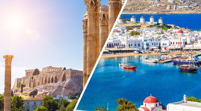 Combiné Athènes / Mykonos, Combiné Grèce & ses îles, Grèce Continentale, Athènes & sa région par Ôvoyages Combiné Athènes / Mykonos, Combiné Grèce & ses îles, Grèce Continentale, Athènes & sa région par Ôvoyages