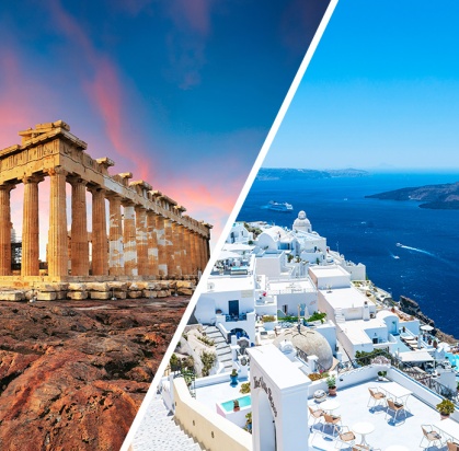Combiné Athènes & Îles de Santorin Grèce, Combiné Grèce & ses îles, Grèce Continentale, Athènes & sa région par Ôvoyages Combiné Athènes & Îles de Santorin Grèce, Combiné Grèce & ses îles, Grèce Continentale, Athènes & sa région par Ôvoyages